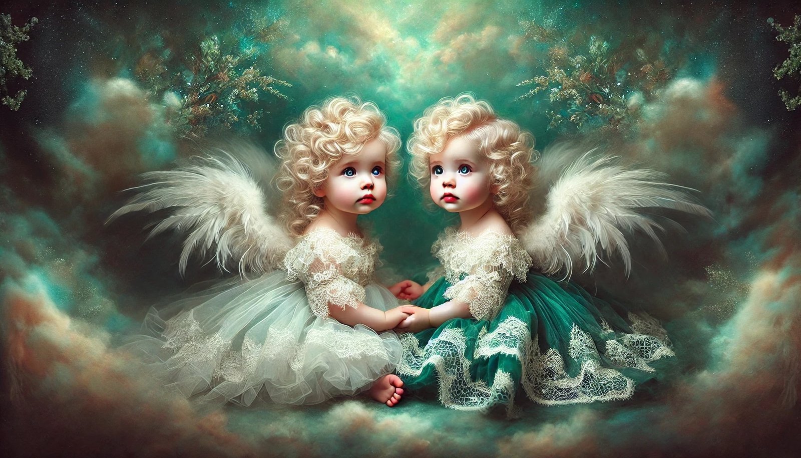 Angels and cherubs — artwork by Isabelle Schmitt